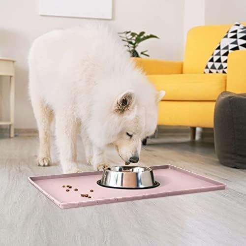 Silicone Dog Food Mat Waterproof Pet Feeding Tray for Large Dogs
