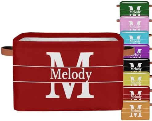 Custom Storage Baskets Name Letter Red Storage Bins Basket Boxes