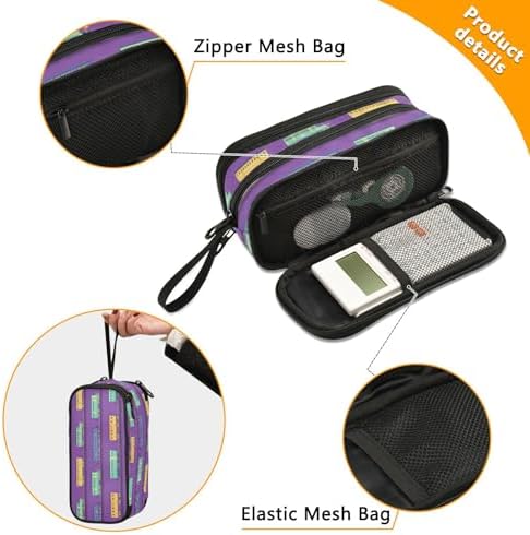 Custom Large Capacity Pencil Case Kids Pencil Case For Teen Cosmetics with Zipper Train Cars Purple