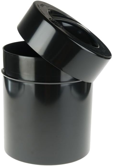 Tightpac Kilovac Airtight Coffee Container – Multi-Use Vacuum Container for Coffee Bean Storage, Grounds & Bulk Dry Goods – 2.5 lbs / 40 oz / 3.8L, Wide-Mouth, Patented Vacuum Seal, Black