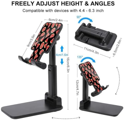Lightweight Black Red Watermelon Cell Phone Holder for Desk