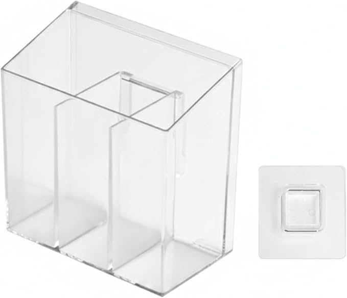 Multipurpose Clear PET Storage Box with Dividers, Versatile Organizer for Drawers, Vanities, and Desktops (1 Piece)