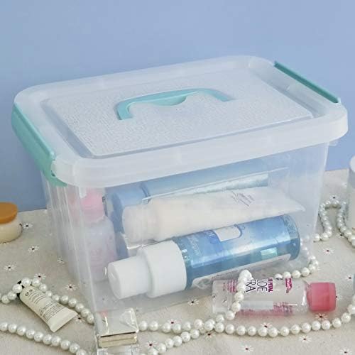 Gloreen 12 Quart & 6 Quart Clear Storage Bins with Lid, Multipurpose