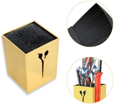 Fashion Metallic Scissors Storage Box Large Capacity Hairdressing Tools Case Abs and Pet Material for Home and Shop Use Efficient and Elegant Organizer for Hair Salon Supplies