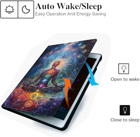 for Microsoft Surface Pro 11/10/9-13" 2024/2022 Tablet Case,Auto Wake/Sleep,Adjustable Stand Protective Cover - Chakra Meditation