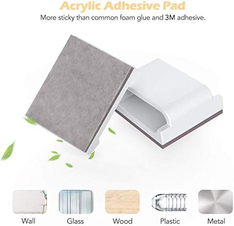 AGPTEK Cable Sleeve Cover and 100pcs Self Adhesive Cable Clips