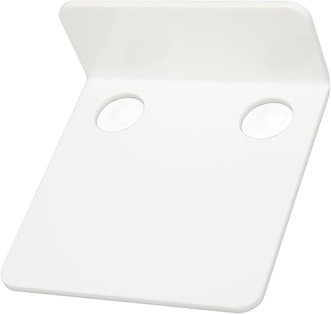 TOPINCN 3 PCS Small Security Cameras Wall Shelf, Wall Mounted Camera Tray, Floating Shelf Set, Wall Bracket with 6 Cable Clips & 10PCS Adhesive Tapes for Monitors Speakers (White)