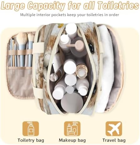 Funny Alpaca Travel Toiletry Bag for Women