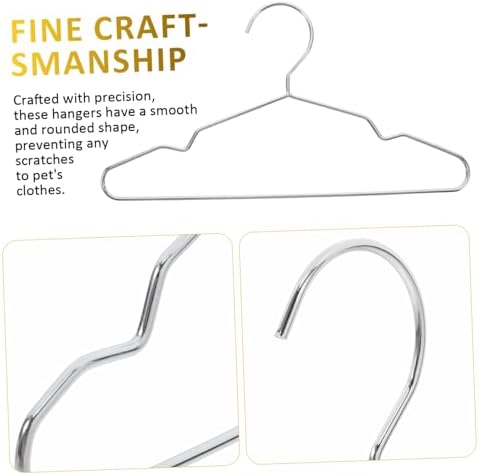 10pcs Small Pet Coat Hanger Steel Pet Apparel Hanger for Cats Dogs Dogs Puppy Anti-Skid Clothing Rack