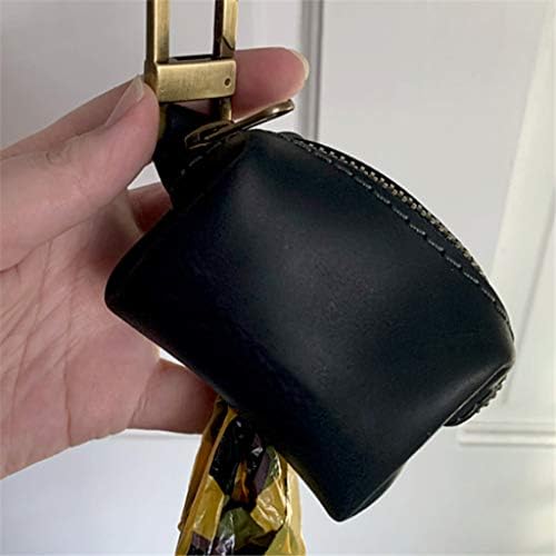 Travel Outdoor Protable Dog Poop Bag Dispenser PU Leather Pouch Pet for Pick Up Poop Bag Holder Waste Bags Organizer Bags for Dogs Poop