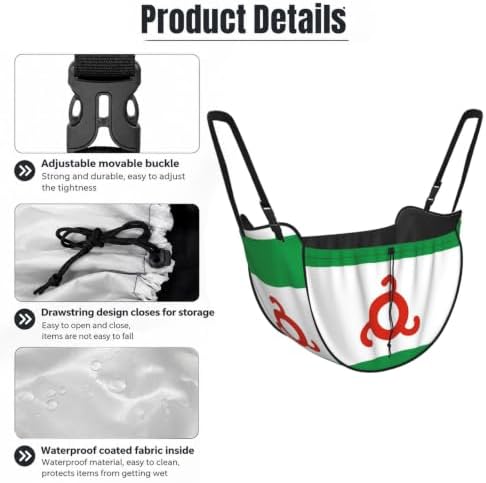 Flag of Ingushetia Car Seat Organizer-Backseat Storage Bag for Travel