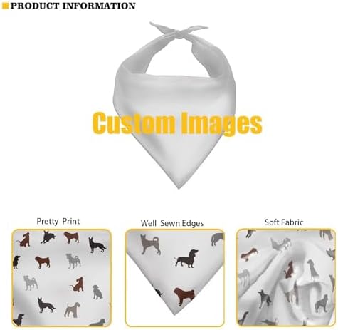 Howilath Cute Shark Floral Dog Birthday Bandana, Double Sided Triangle Dog Bandanas for Small to Large Dogs, Cats, Pets