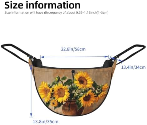 Sunflower Pattern Car Seat Organizer-Backseat Storage Bag for Travel