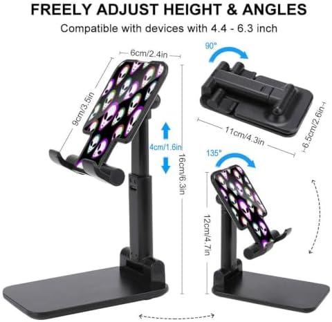 Multi Angle Foldable Cool Trippy Aliens Cell Phone Desk Stand
