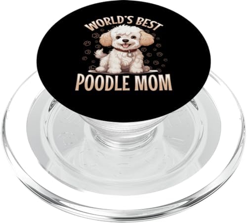Toy Poodle Dog Breed Pet World's Best Poodle Mom PopSockets MagSafe PopGrip for iPhone