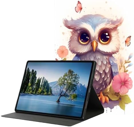 for Samsung Galaxy Tab S5e Case 2019 10.5”Model SM-T720/T725,Premium Leather Folio Stand Auto Wake/Sleep,Multiple Viewing Stand,Flower Owl
