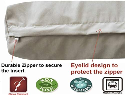 Dogbed4less Orthopedic Memory Foam Dog Bed with Suede Khaki Cover, Waterproof Liner and Extra Pet Bed Case, Fit Large 42"X28" Crate