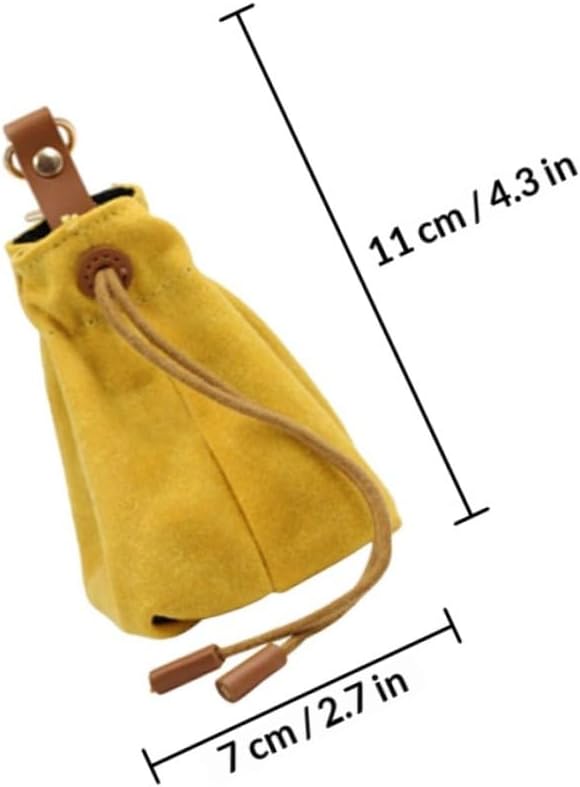 Dog Treat Training Bag Pouch Pet Dog Training Pouch with Drawstring and Buckle Hands-Free Walking for Treats Waist Bag for .33 X 2.75 X 2.75 in
