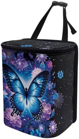 Forest Mushroom Car Trash Can with Lid Hanging Car Trash Bag Leak-Proof Portable Cars Garbage Bin Truck Sedan Accessories Interior Cars Organizer