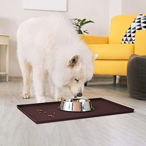 Silicone Dog Food Mat Waterproof Pet Feeding Tray for Large Dogs