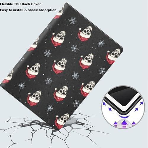 Tablet Case for iPad 5th Generation 2024 iPad Pro 11 inch (M4),Shockproof Protective Cover with Stand,Auto Wake/Sleep,Christmas Skull