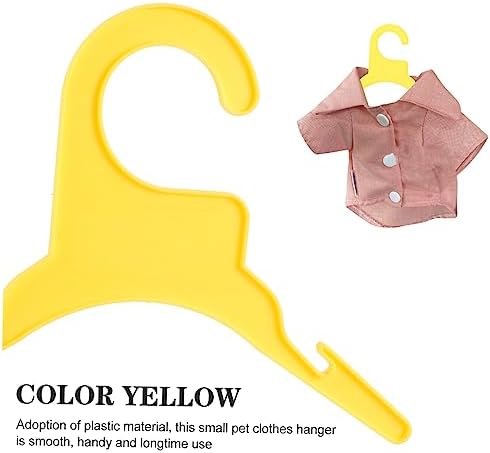 10pcs Non Skid Pet Clothes Hangers for Dog Cat Apparel Durable Design to Prevent Deformation for Organizing Pet Clothing