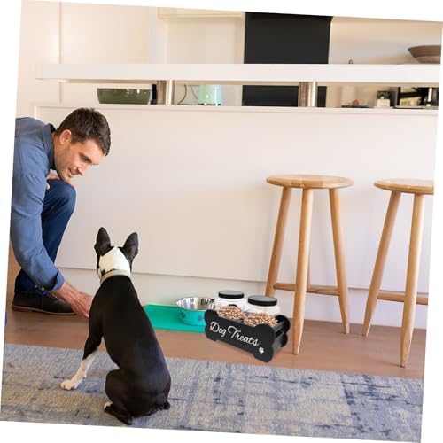 SHOWERORO Dog Organization and Storage Storage Box Treat Container Holder Dog Biscuits for Pet Food Bin Box
