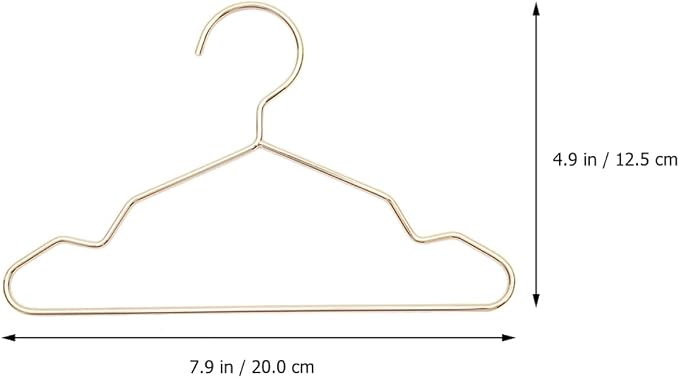 4pcs Iron Pet Clothes Hangers for Dogs and Cats and Lightweight Apparel Storage for Small and Medium