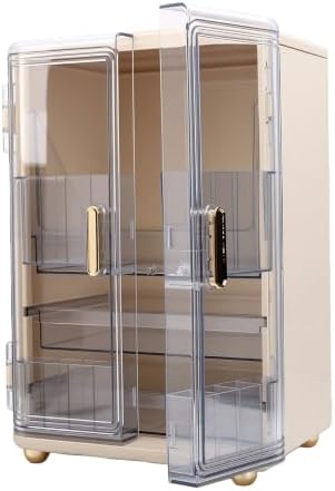 Sanpyl Makeup Organizer with 3 Tier Storage Box for Skincare Supplies
