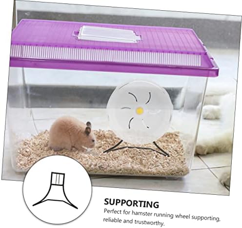 BESPORTBLE 1pc Pet Hamster Running Wheel Storage Rack Iron Bracket for Exercise Wheel Portable Lightweight Hamster Treadmill Toy