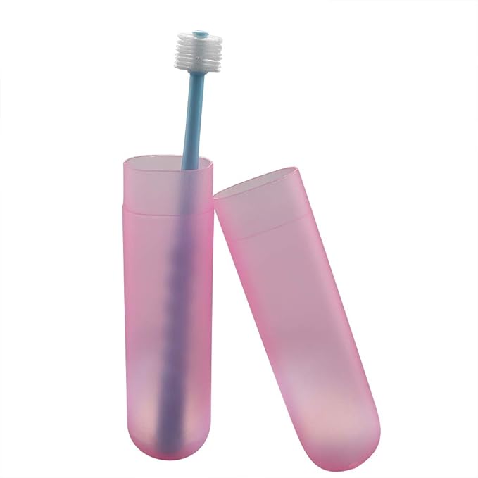 VTurboWay 2 Pcs 360-Degree Pet Toothbrush for Puppy, Small Dog and Cat, Colors May Vary