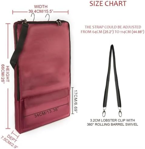 kowaku Bridle Bag,with 3 Prong Tack Rack Spacious Organizer Horse Tack Carry Bag, Horse Bridle Bag, for Harness, Bits, Headstalls, red