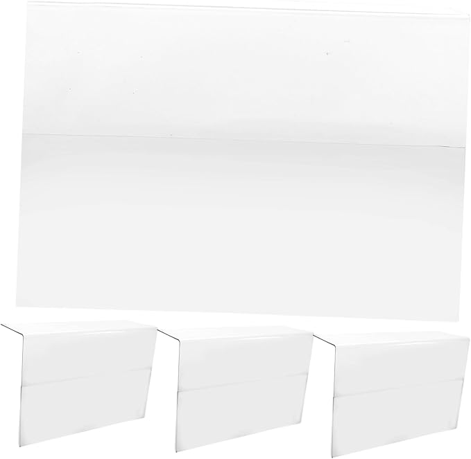 4pcs Supermarket Price Label Holder Display Stand Wire Shelf Label Holder Merchandise Sign Stable Sign Stand