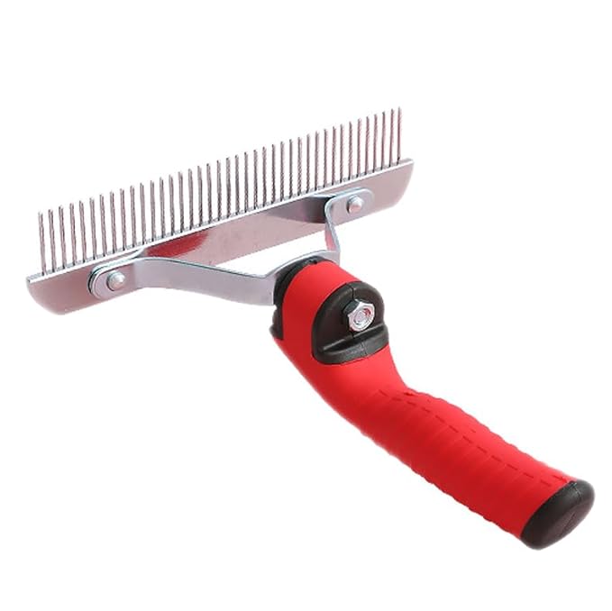 Pet Extra-Large Rake Comb Grooming Brush Deshedding Beauty Tool For Large Dogs Golden Retriever Husky German Shepherd