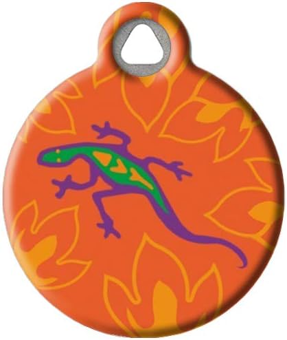 Lupine Pattern Go Go Gecko Custom Pet ID Tag for Dogs and Cats (Small) Lupine Brand Matching Tag, Complements Lupine Leash and Collar Patterns, Customizable Dog Tags
