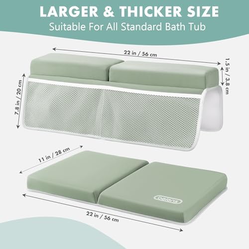 beiens Bath Kneeler and Elbow Rest Pad Set, 1.5-Inch Thick Memory Foam Pads