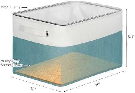 Fabric Storage Bins for Shelves, Rectangle Storage Basket, 3 Pack