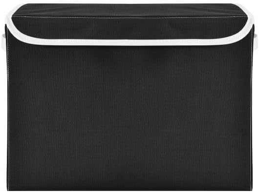 Trunk Fire Fabric Storage Bins with Lid Foldable Storage Boxes 40L Baskets | Foldable & Stackable, Flip Top Dust Guard, Reinforced Handles, Home & Bedroom, Clothes & Toys, Trunk Print Basket