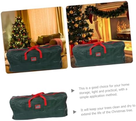 Christmas Tree Storage Bag Large Capacity Holiday Decoration Organizer and Water-resistant Xmas Tree Storage Pouch for Easy Moving