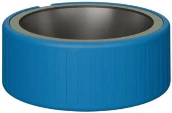 Pet Station Elevated Dog Bowl Stand for 6.8 in. Bowls - 3D Printed Dog Feeder - Adjustable Height Legs and Magnetic Fridge Mount Feeding Station - Made in USA (Blue, Bowl + Full Combo)