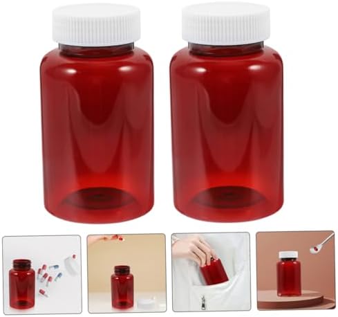 16Pcs Empty Pill Bottles with Caps Travel Friendly Medicine Storage Containers for Organizing Pills and Medications Ideal for Home the Go Use