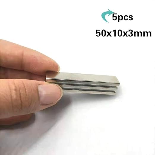 Neodymium Bar 50x10x3mm Samll Rectangle Super Permanent Rare Earth Magnetic Strip Magnets