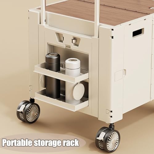 Pet Transport Vehicle, Lightweight, Multi-Functional and Practical Vehicle, Suitable for Shopping, Camping and Storage.(White,63 * 9 * 48)