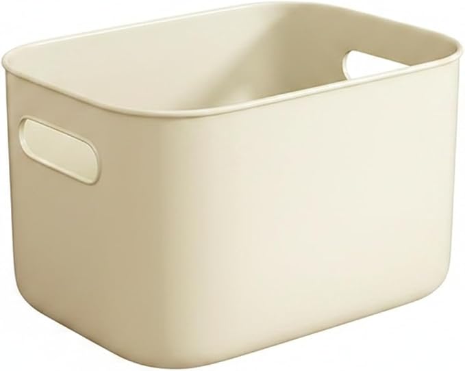 Dog Shaped Storage Bin with Lid and Handle, Decorative PP Plastic Organizer Box for Home, Office, and Craft Supplies