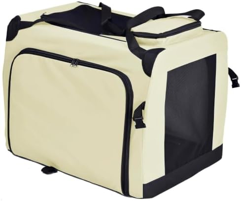 Pet Life ® 'Hounda Accordion' Metal Soft-Folding Collapsible Dual-Sided Triple-Expandable and Collapsible Folding Travel Dog Crate and Pet Playpen