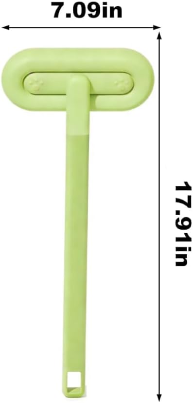 Reusable Pet Hair Remover Brush | Long-handle static pet hair remover brush with polyester micro-bristle head for couch, bed & carpet.