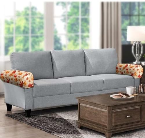 Fall Maple Leaves Arm Covers for Couch Recliner Arm Covers Stretch Furniture Protector for Chairs and Sofas Armchair Fall Decoration