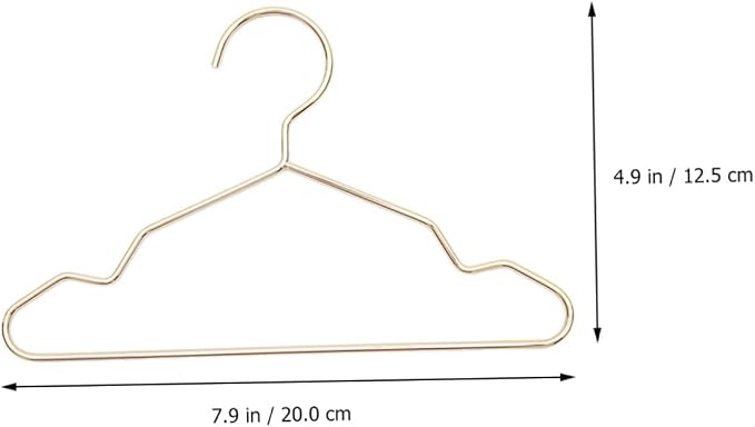 Toddmomy 4pcs Pet Clothes Organizer Iron Pet Apparel Hangers for Neat Storage of Dog and Cat Clothes Included