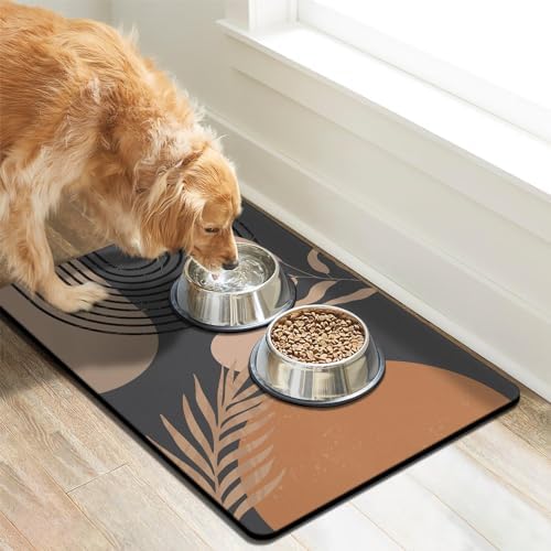 Dog Food Mats for Floors, Absorbent Dog Bowl Mat for Food and Water Dispenser, Quick Dry Cat Food Mat Pet Supplies