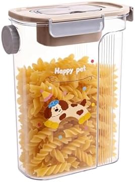 Cat Treat Container Airtight Portable Pet Food Bin with Handle